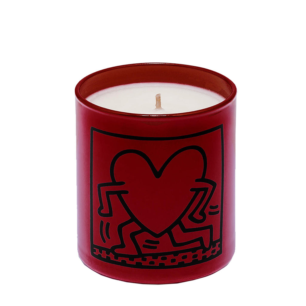 Keith Haring Red Running Heart Candle The Scent Room