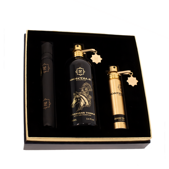 Arabians Tonka Gift Set - The Scent Room     Includes Arabians Tonka 100ml Arabians Tonka Travel Size 20ml