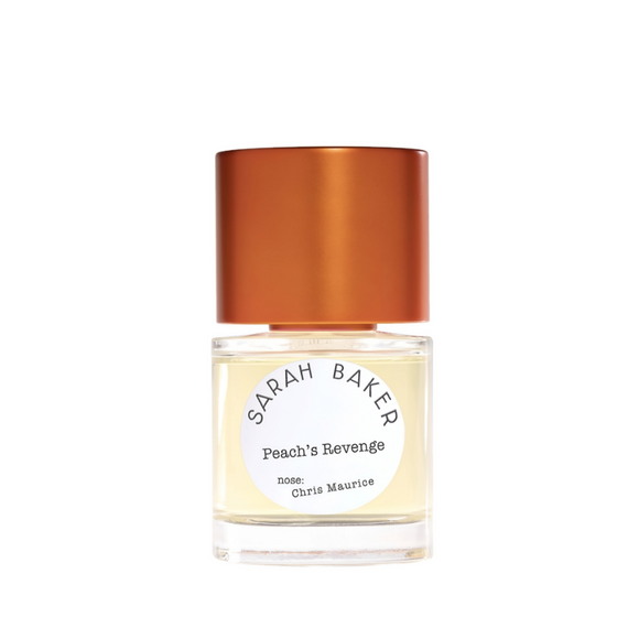 Peach’s Revenge - The Scent Room  Extrait de Parfum   Notes: Peach, Guava, Nectarine, Amaretto, Orris, Cardamom, Ginger, Cinnamon, Amber, Vanilla, Caramel, Musk