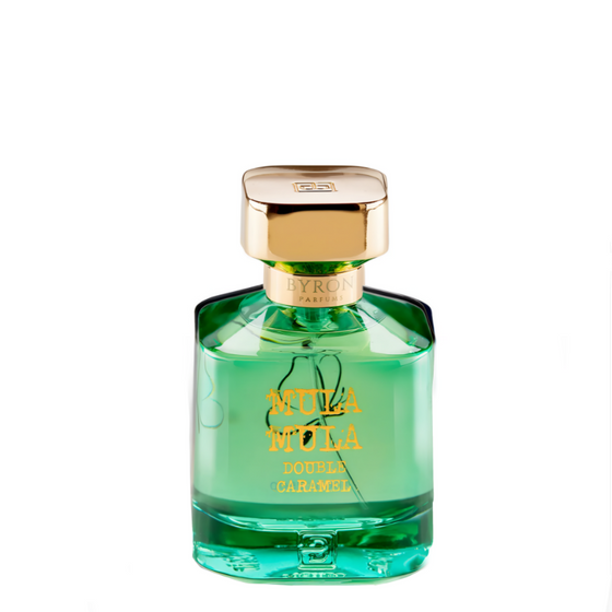 Mula Mula Double Caramel - The Scent Room  Extrait de Parfum   Top Notes: Caramel, Ginger, Peach Heart Notes: Caramel, Raspberry, Strawberry, Vanilla Base Notes: Laotian Oud, Amber, Patchouli