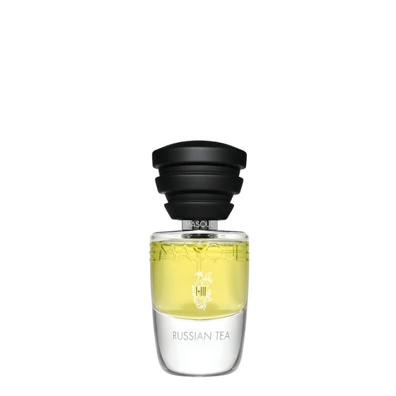 Russian Tea - The Scent Room  Eau de Parfum   Top Notes: Mint, Black Pepper, Raspberry Heart Notes: Black Tea, Magnolia Base Notes: Leather, Incense, Birchwood, Labdanum