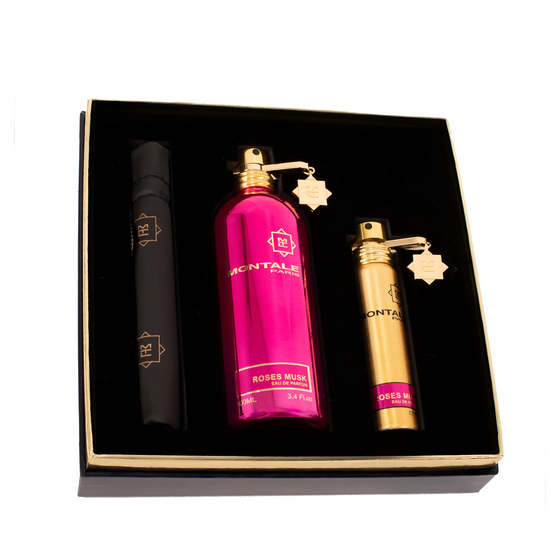 Roses Musk Gift Set - The Scent Room     Includes Roses Musk 100ml Roses Musk Travel Size 20ml