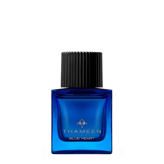 Blue Heart - The Scent Room  Extrait de Parfum   Top Notes: Saffron, Coconut Heart Notes: Orris, Tonka Bean, Vanilla Base Notes: Cypriol Oil, Amber, White Musk