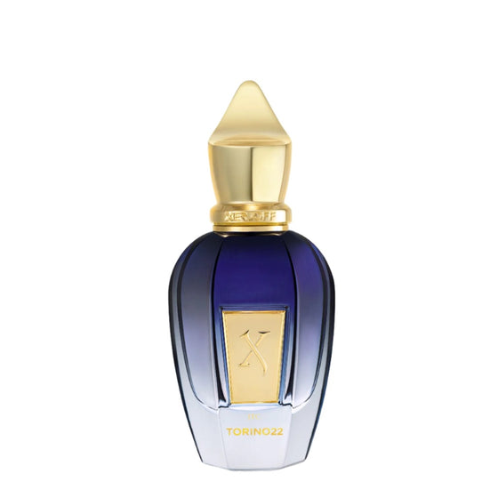 Torino22 - The Scent Room  Eau de Parfum   Xerjoff Torino22 by Xerjoff is a Woody Aromatic fragrance for women and men. This is a new fragrance. Torino22 was launched in 2022. Top notes are Saffron, Eucalyptus and Bergamot; middle notes are Mate, Clary Sage and Guaiac Wood; base notes are Musk and Dry Wood.