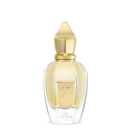 Via Cavour 1 - The Scent Room  Eau de Parfum   Top Notes: Quince, White Peach Heart Notes: Absolute Rose From Morocco, Dark Chocolate Base Notes: Caramel, Vanilla From Madagascar