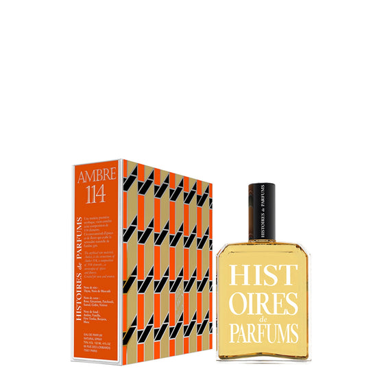 Ambre 114 - The Scent Room  Eau de Parfum   Top Notes: Thyme, Nutmeg Heart Notes: Rose, Geranium, Patchouli, Sandalwood, Cedar, Vetiver Base Notes: Amber, Vanilla, Tonka Bean, Benzoin, Musk