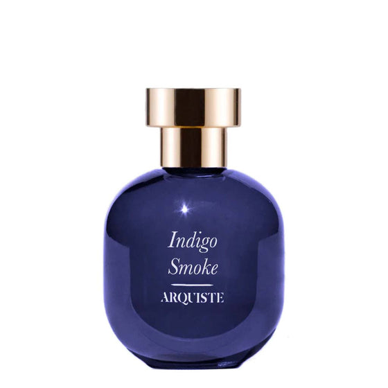 Indigo Smoke - The Scent Room  Eau de Parfum   Top Notes: Bergamot, Mandarin Orange, Vetiver Heart Notes: Apricot, Cassia, Carrot Seed, Guaiac Wood Base Notes: Mate Tea, Cedar Leaf, Pine, Incense