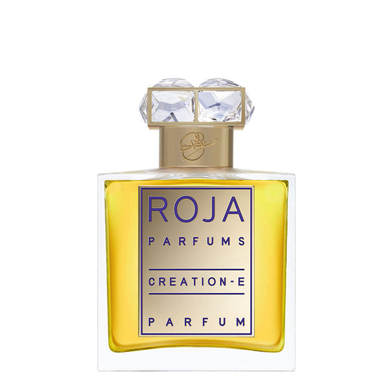 Creation-E Parfum Pour Femme - The Scent Room  Extrait de Parfum   Top Notes: Bergamot Heart Notes: Geranium, Rose de Mai, Neroli, Jasmin de Grasse, Ylang Ylang, Heliotrope, Peach Base Notes: Patchouli, Sandalwood, Vanilla, Orris, Ambergris, Musk