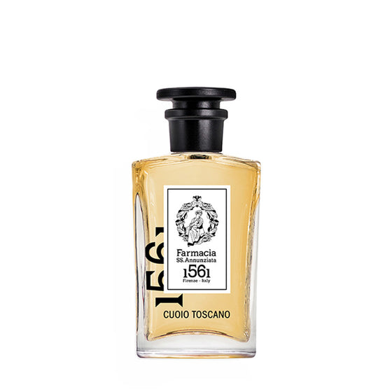 Cuoio Toscano - The Scent Room  Eau de Parfum   Top Notes: Lemon, Tobacco Leaves, Geranium Heart Notes: Labdanum, Incense, Elemi, Leather, Patchouli Base Notes: Benzoin, Amber, Sandalwood, Cedar, Saffron
