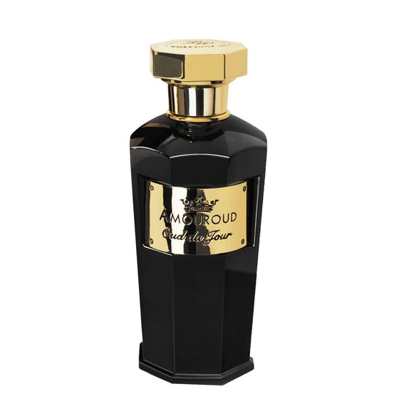 Oud du Jour - The Scent Room  Eau de Parfum   Top Notes: Persian Saffron, Pink Pepper, Wild Raspberry Heart Notes: Olibanum, Rose Absolute, Prune, Miguet Du Bois Base Notes: Guaiac Wood, Patchouli, Indonesian Oud, Black Amber