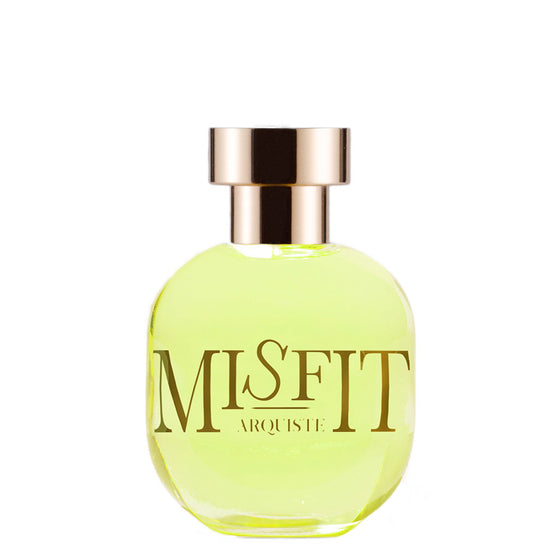 Misfit - The Scent Room  Eau de Parfum   Top Notes: Bergamot, Carrot Seed, Angelica Root, Lavender Heart Notes: Bulgarian Rose, Ambrette Seed Absolute, Akigalawood, Styrax Base Notes: Patchouli, Cistus, Tonka Bean Absolute, Tolu Balsam