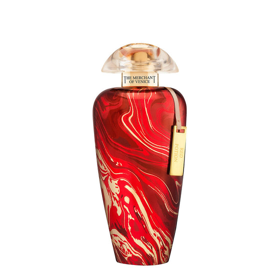Red Potion - The Scent Room  Eau de Parfum   Top Notes: Marigold, Immortelle, Orange Heart Notes: Orange Blossom, Rosemary, Honey Suckle Base Notes: Tonka Bean, Sandalwood, Moss
