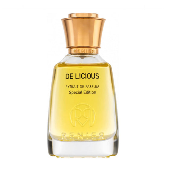 De Licious - The Scent Room  Extrait de Parfum   Top Notes: Chocolate, Orange, Labdanum, Yuzu, Anise. Heart Notes: Dried Fruits, Patchouli, Honey, Civet, Castoreum. Base Notes: Musk, Amber, Woody Notes, Sandalwood.