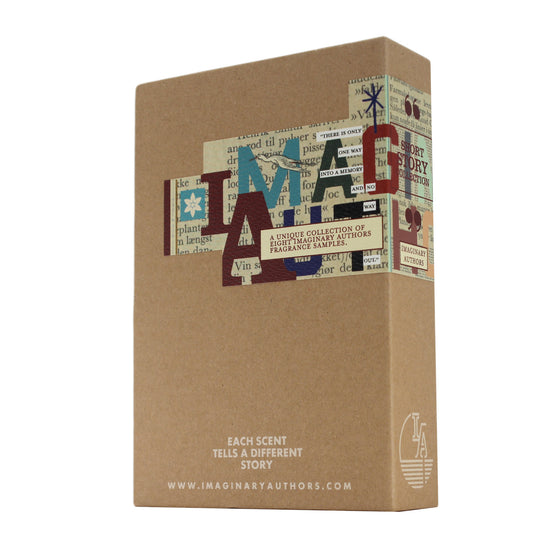 Imaginary Authors' Short Story Collection - The Scent Room  Eau de Parfum   This discovery set includes 8 scents, each 2ml in size. Fragrances Included: Sundrunk Memoirs of a Trespasser Cape Heartache Yesterday Haze Every Storm a Serenade Saint Julep Slow Explosions Fox in the Flower Bed