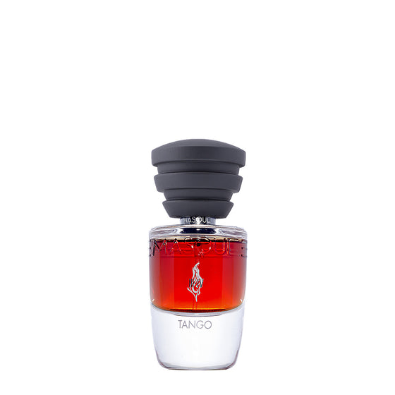 Tango - The Scent Room  Eau de Parfum   Top Notes: Black Pepper, Cardamom, Bergamot Heart Notes: Rose Oil, Cumin, Patchouli, Jasmine Sambac Base Notes: Musk, Amber Accord, Leather Accord, Vanilla Bean, Tonka Bean, Sweet Clover Oil