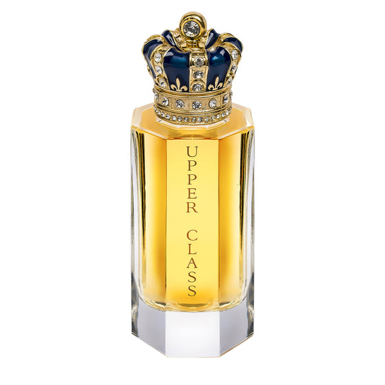 Upper Class - The Scent Room  Extrait de Parfum   Top Notes: Raspberry, Pink Pepper, Black Pepper, Coriander, Leather Heart Notes: Tuscan Iris, Cedar, Agarwood, Olibanum Base Notes: Vanilla Absolute, Ambergris, Gray Musk, Myrrh, Oakmoss, Labdanum