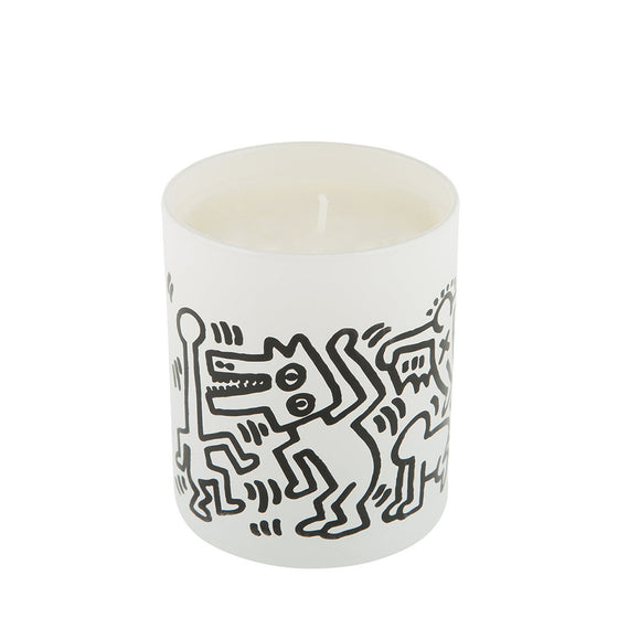 Keith Haring White and Black Candle